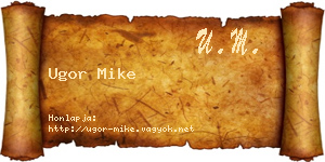 Ugor Mike névjegykártya